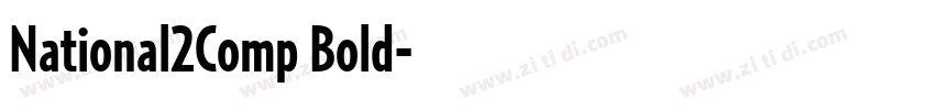 National2Comp Bold字体转换
